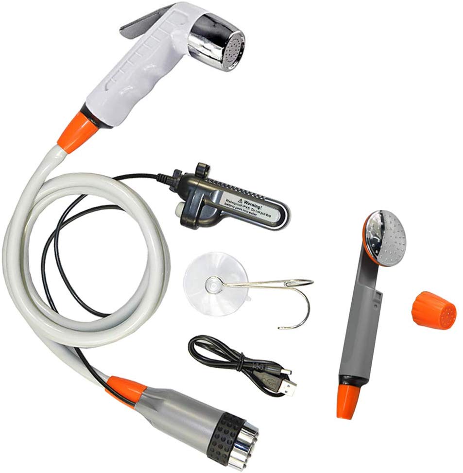 Outdoor Camping Showers - Patented Design 3.7v Portable Outdoor Self-Heated