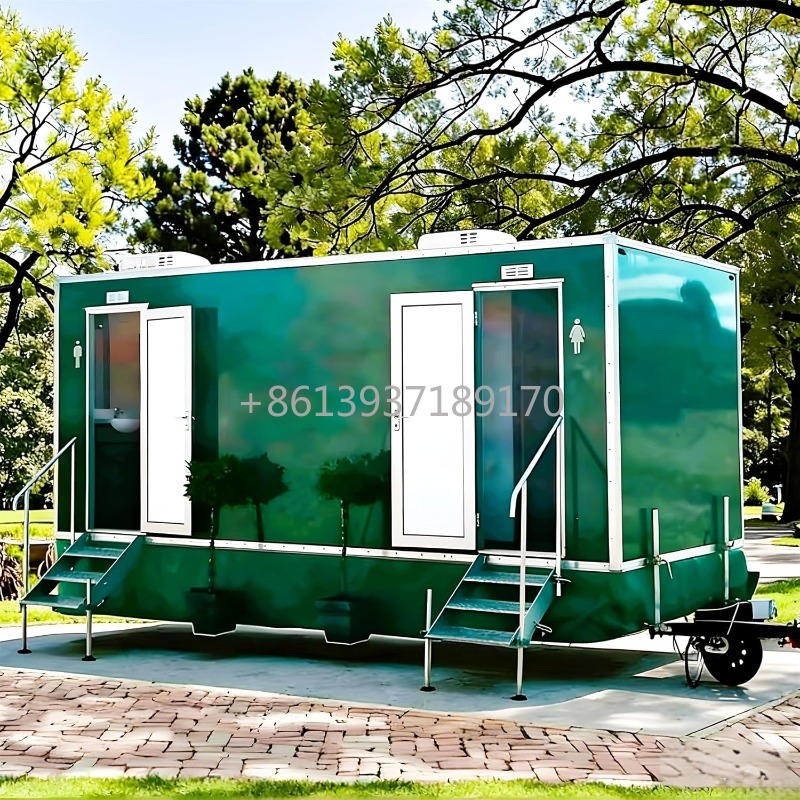 Outdoor Camping Showers - Mobile Toilet Trailer with Basin and