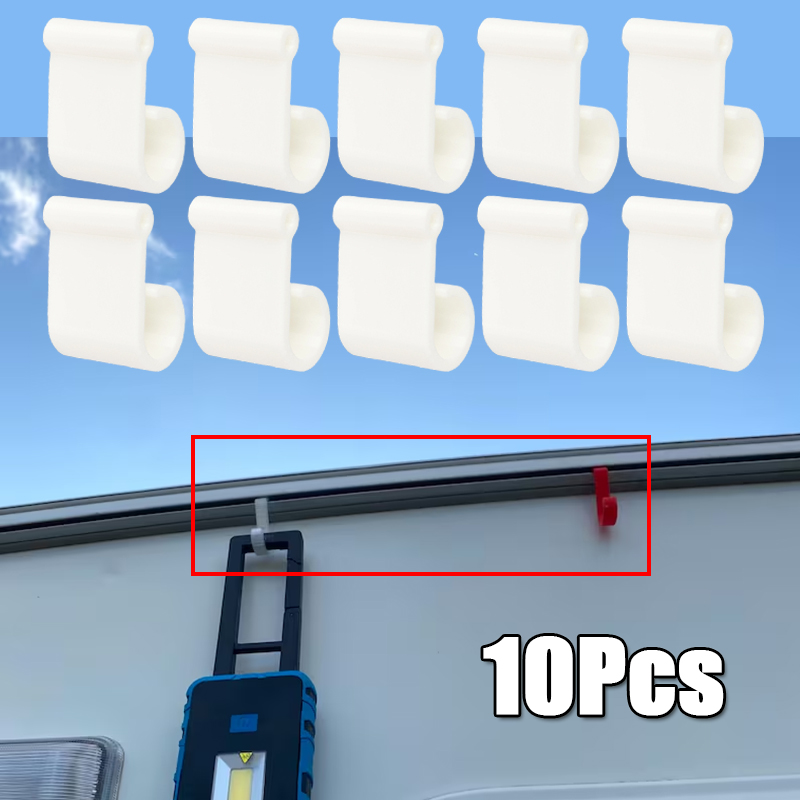 Camping Tent - 10Pcs Camping Awning Hook Clips Multi-Use