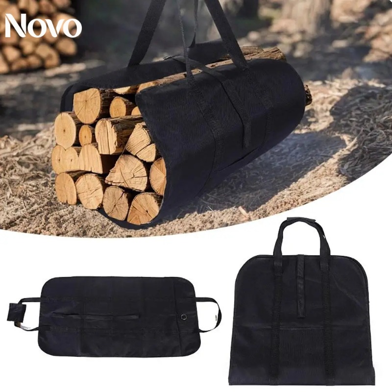 Outdoor Camping Fireplace - Fireplace Firewood Log Carrier Tote Bag
