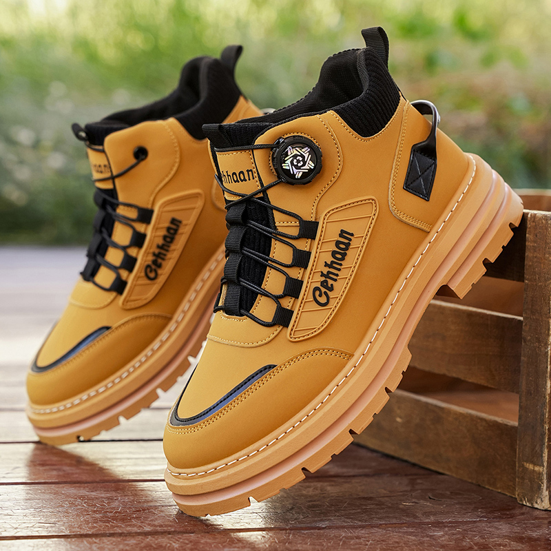Outdoor Camping Activities For Adults - Men's High-Top Boots, Quick-Wear Design with