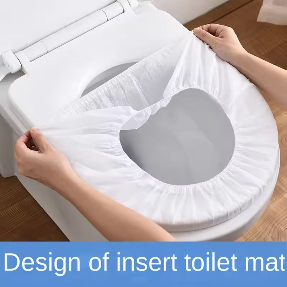 Outdoor Camping Floor Mat - 50/20/10pcs Portable Disposable Toilet Seat Cover