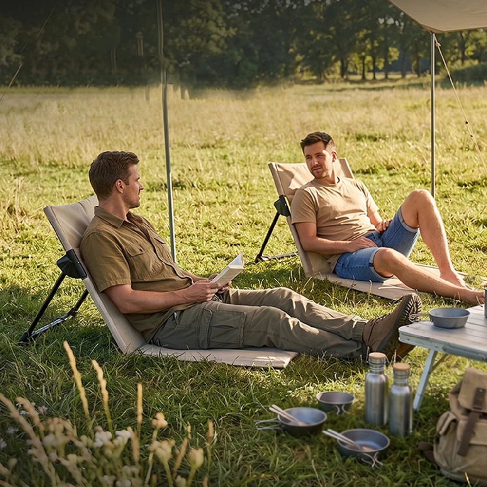 Outdoor Camping Recliner - Beach Vacation Folding Chair Park Play