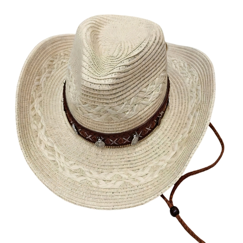 Outdoor Camping Activities For Adults - Woven Sun Hat Breathable Paper Straw