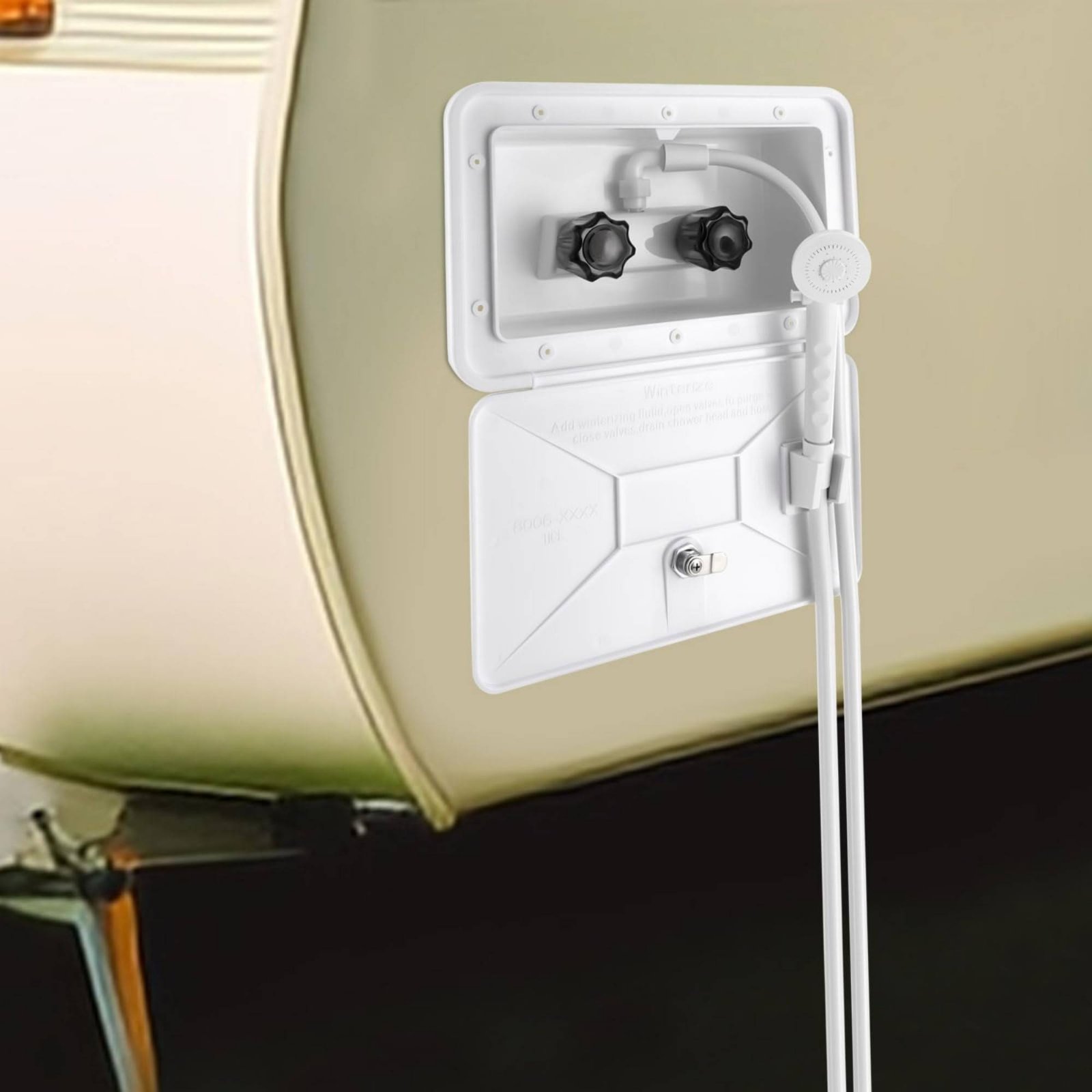 Outdoor Camping Set - RV Exterior Shower Box Compact RV