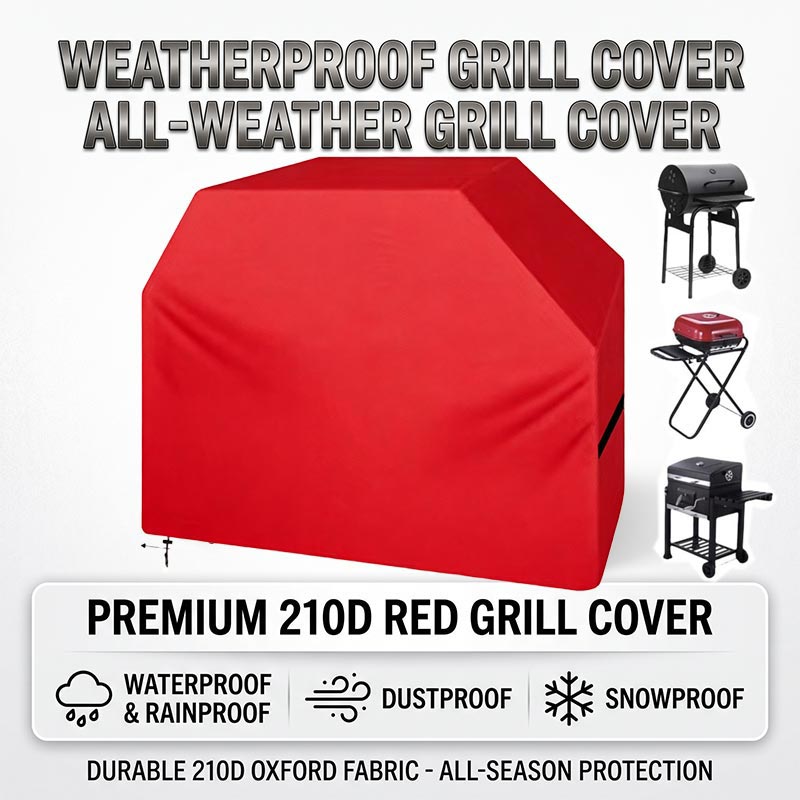 Outdoor Camping Grill - 210D BBQ Cover Dustproof Waterproof Thickened