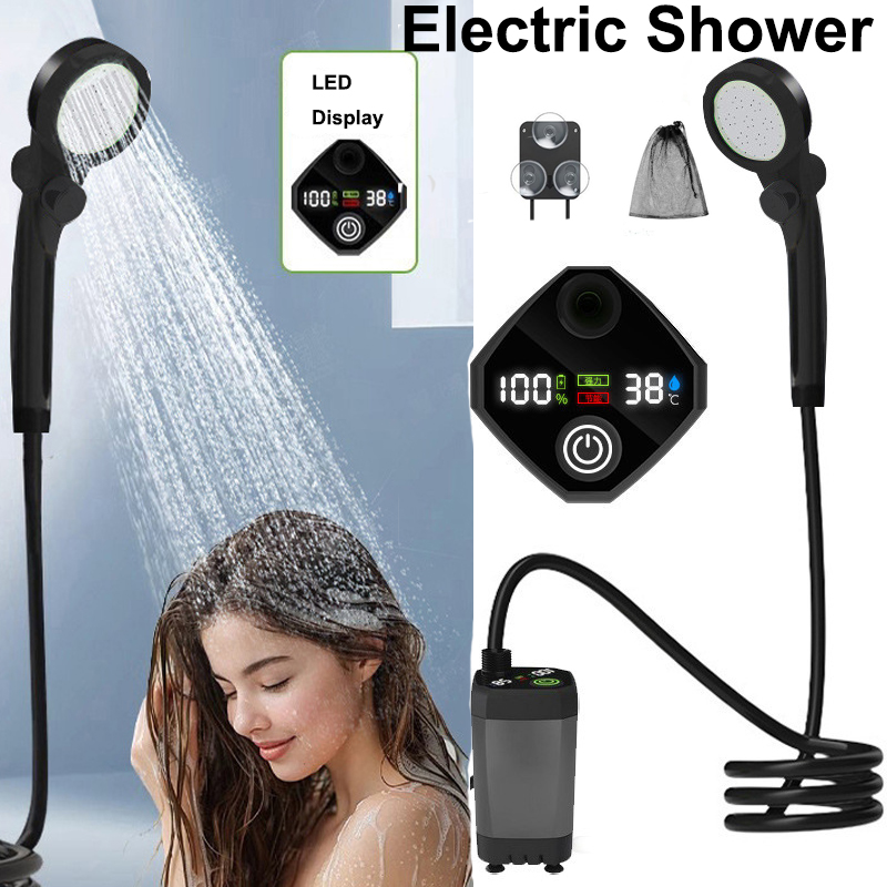 Outdoor Camping Showers - Outdoor Electric Shower Set LED Display