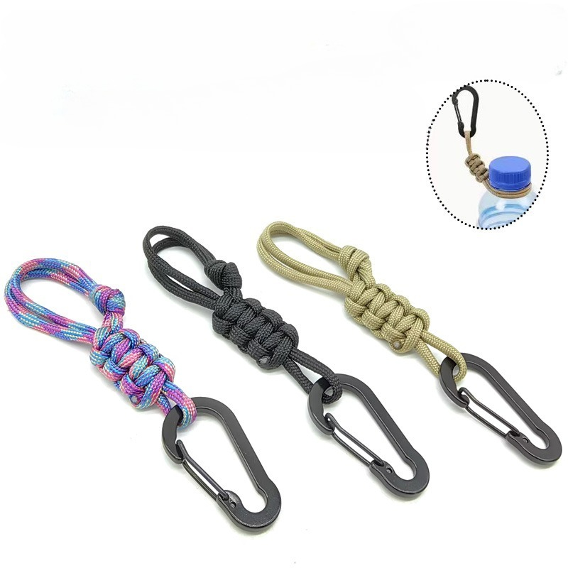 Outdoor Camping Hat - Outdoor Water Bottle Buckle Keychain Camping