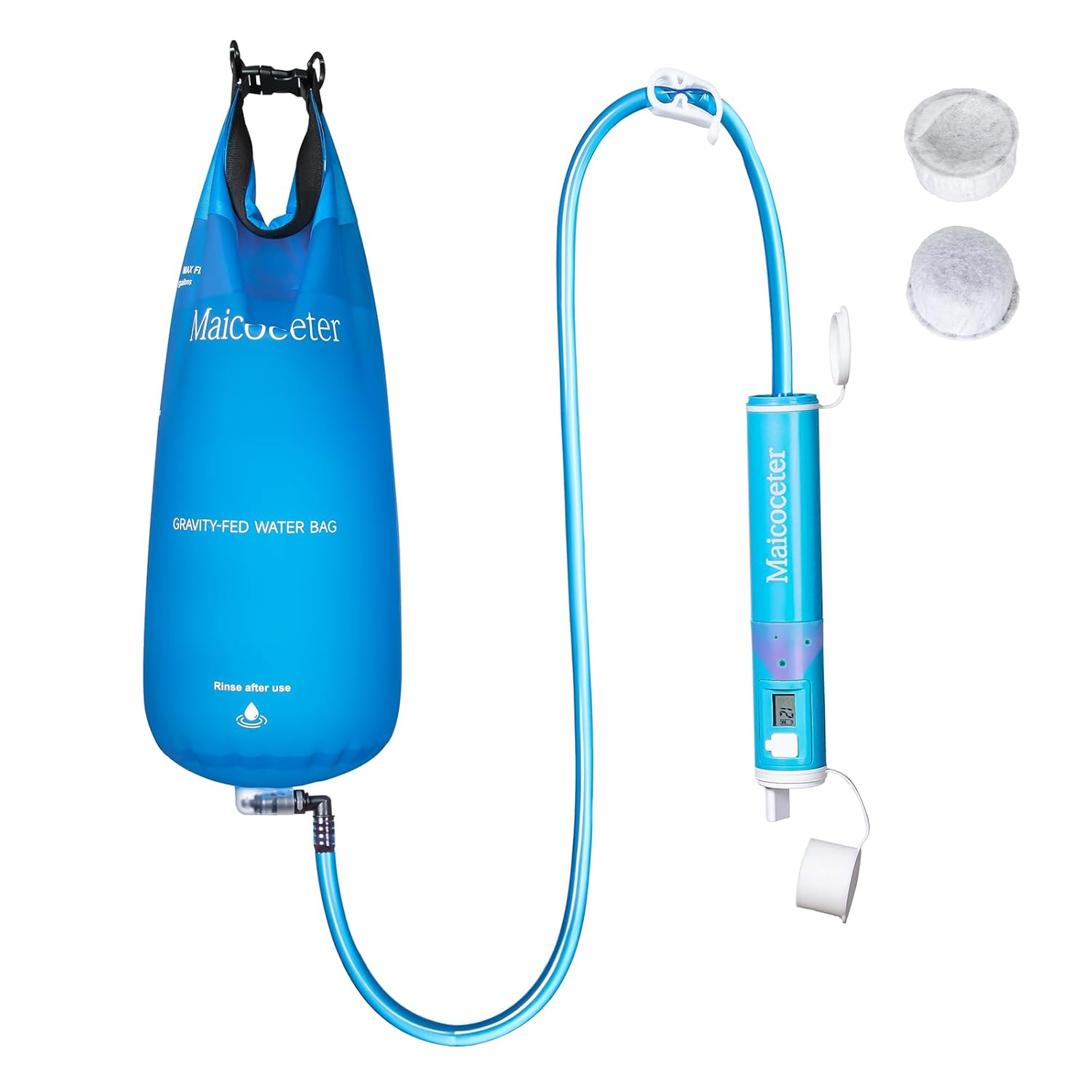 Survival Kit - Water Filtration Straw Kit with LED