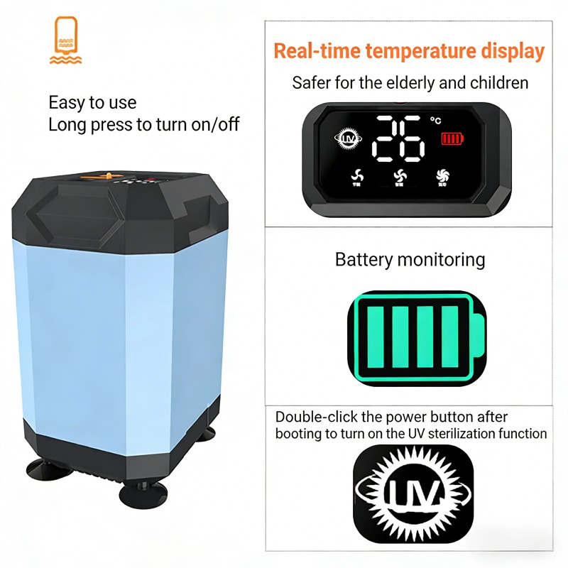 Outdoor Camping Showers - 5400mAh/9000mAh Outdoor Portable Camping Shower with