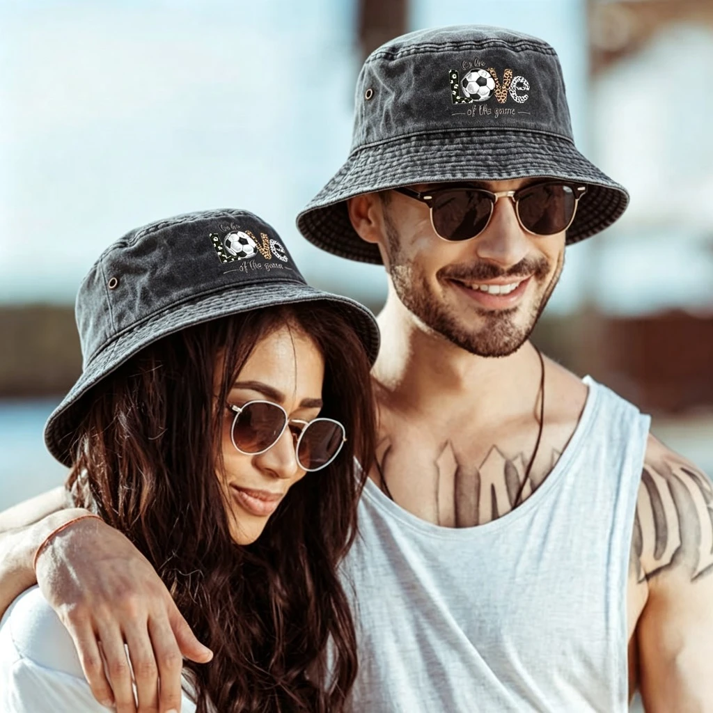 Outdoor Camping Decor Ideas - Unisex Bucket Hat with Soccer Ball