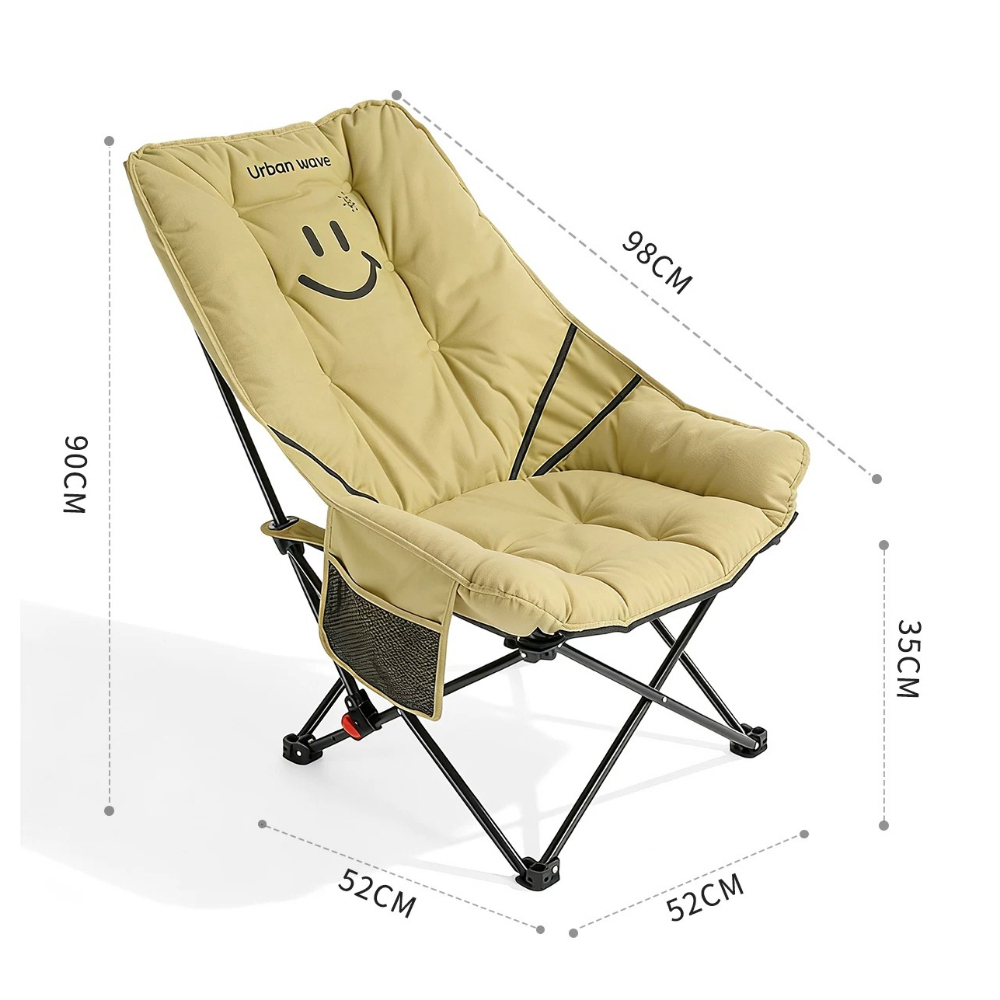 High-back Portable Moon Foldin - огляд і ціна Outdoor Camping Recliner