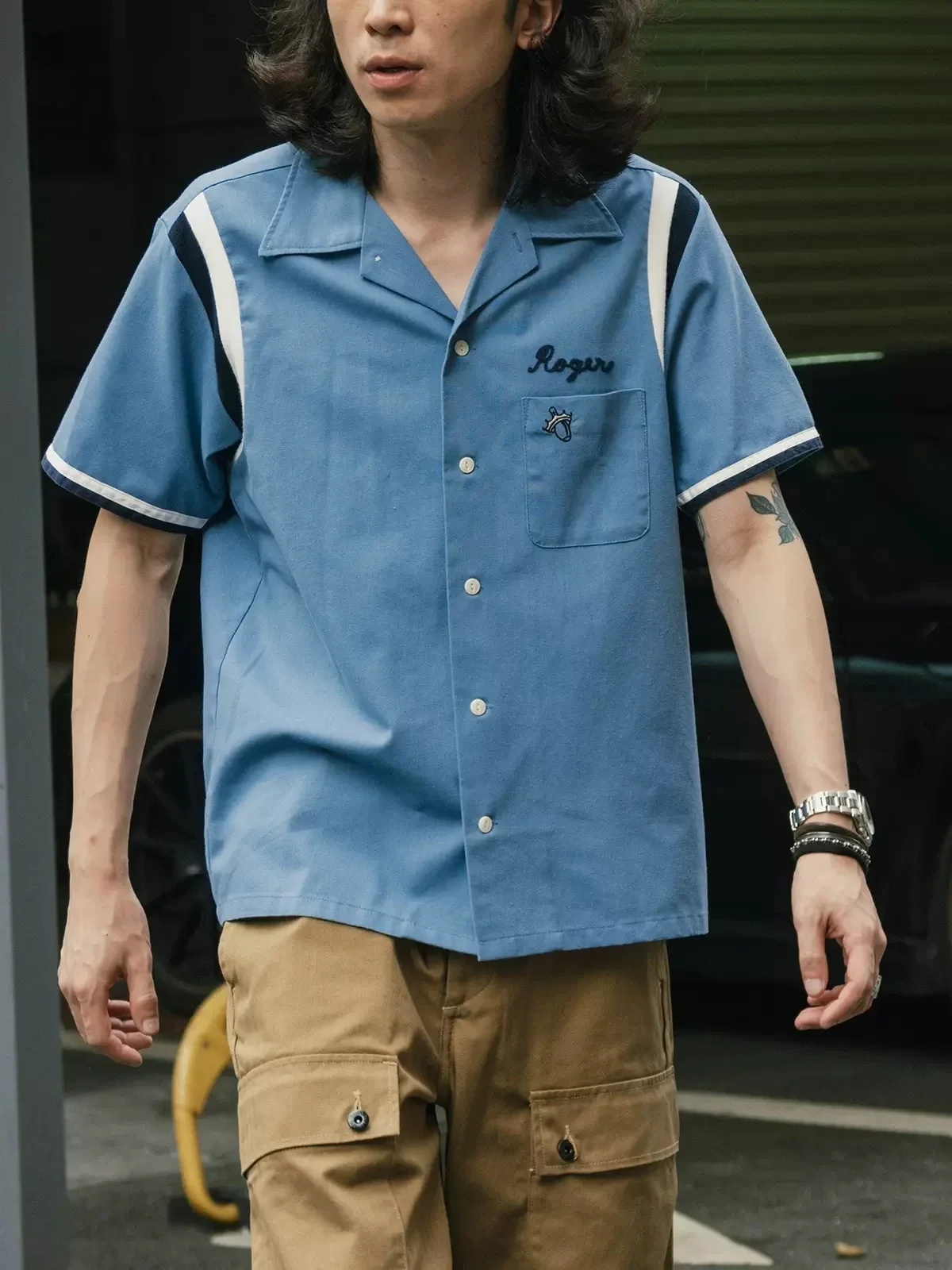 Non Stock Retro Bowling Shirt  - огляд і ціна Outdoor Camping Rocker