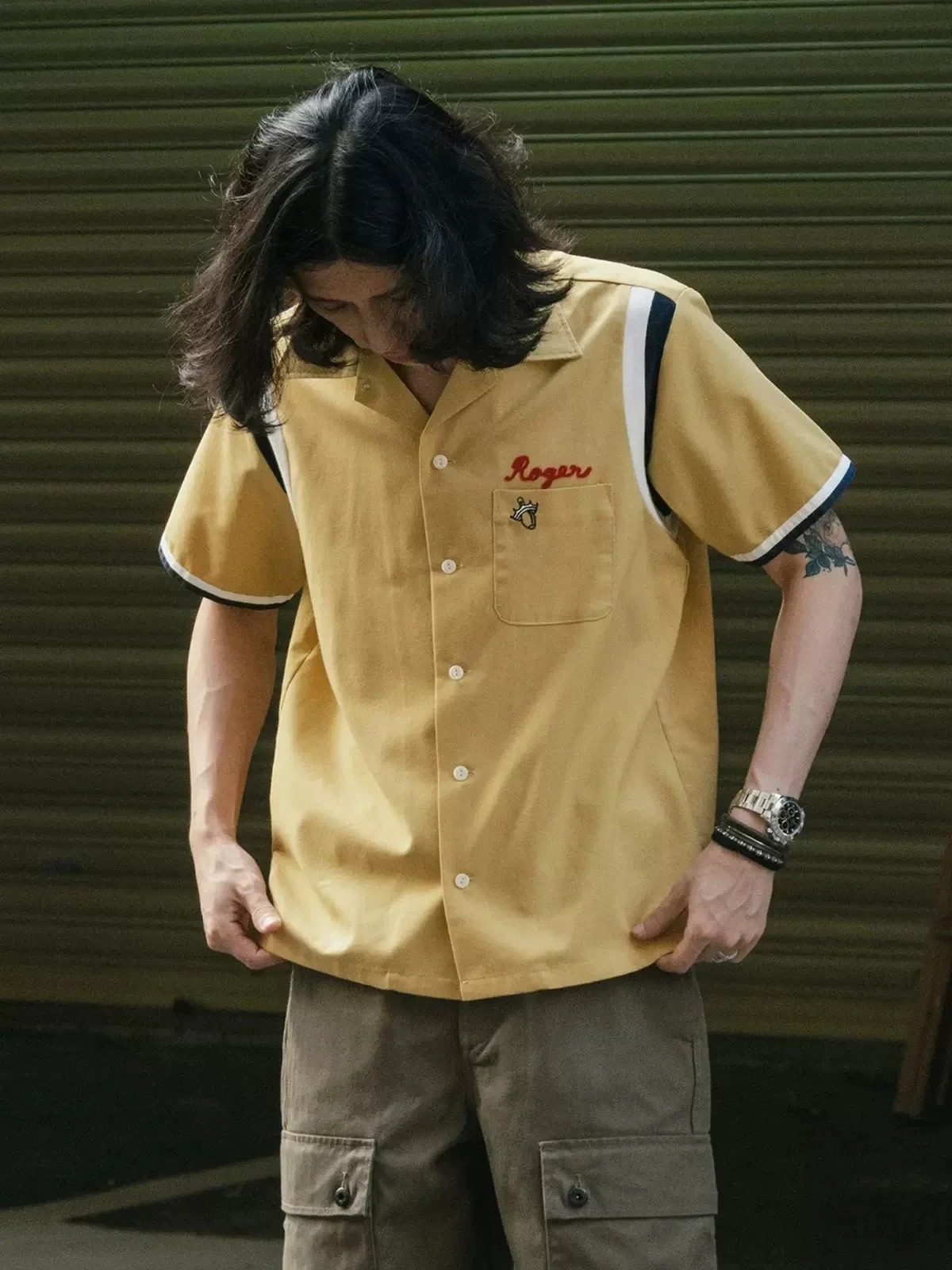 Non Stock Retro Bowling Shirt  - огляд і ціна Outdoor Camping Rocker