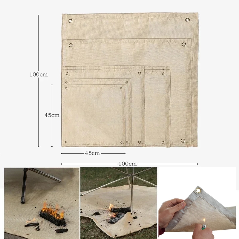 Camping Fireproof Mat Heat Res - огляд і ціна Outdoor Camping Grill