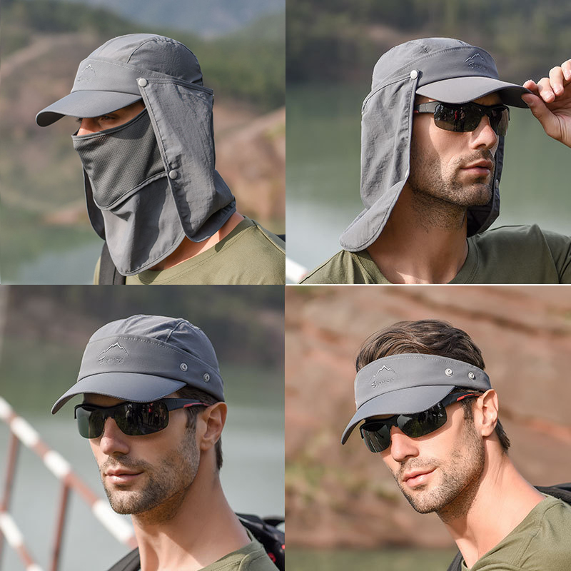 Multifunction Foldable Quick D - огляд і ціна Camping Outdoor Quick Drying Sun Neck Protection Cap Hat
