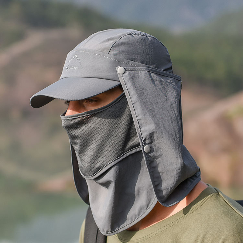 Multifunction Foldable Quick D - огляд і ціна Camping Outdoor Quick Drying Sun Neck Protection Cap Hat
