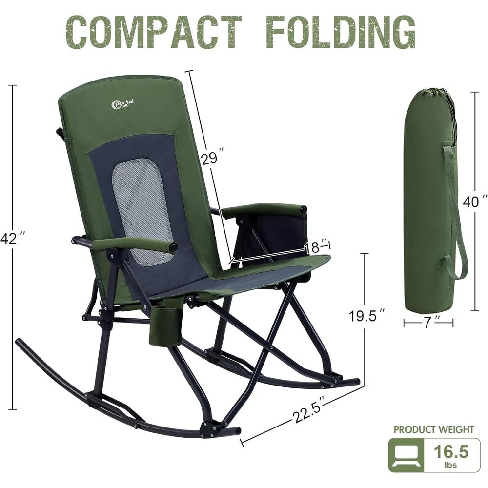 Oversized olding Rocking Campi - огляд і ціна Outdoor Camping Rocker