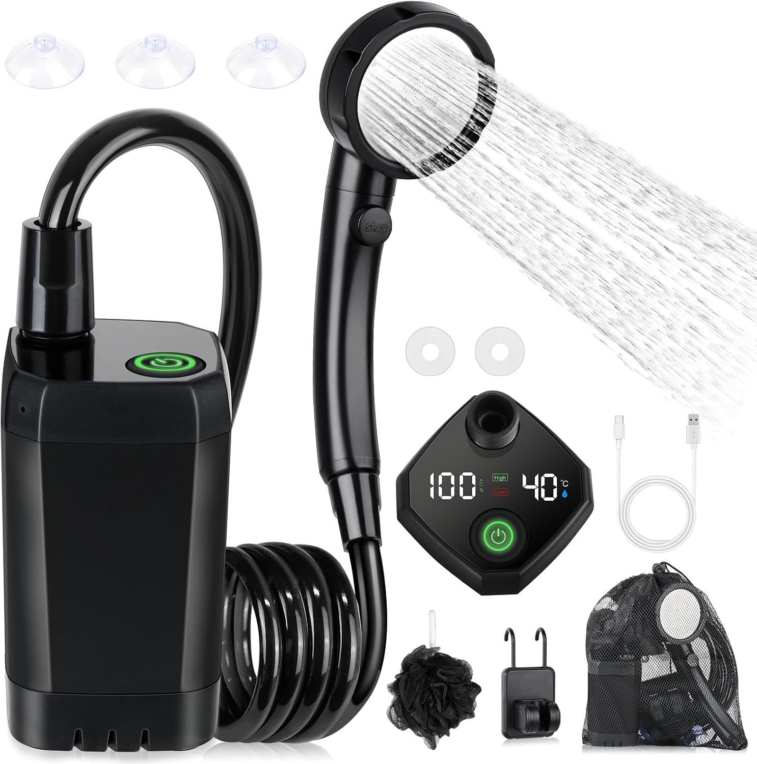 Portable Self-Priming Electric - огляд і ціна Outdoor Camping Showers