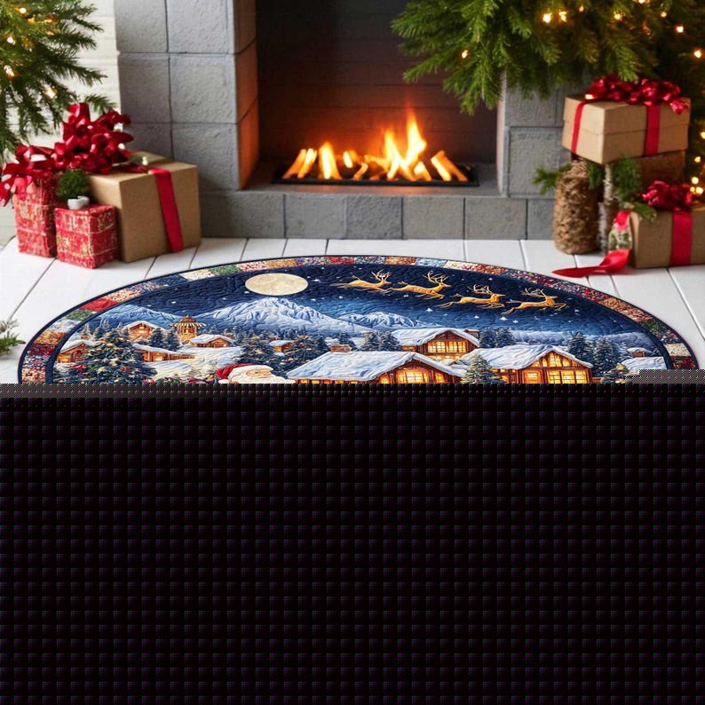 Santa Sleigh Christmas Round D - огляд і ціна Outdoor Camping Decor Ideas