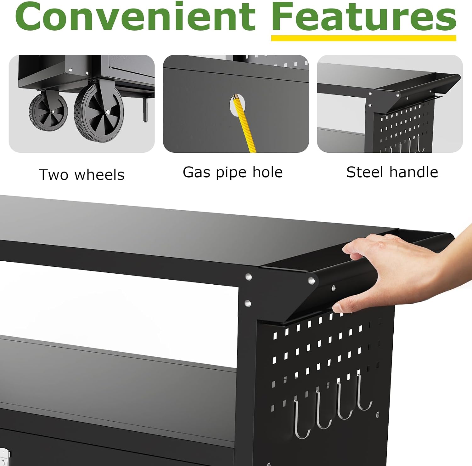 Outdoor Grill Cart Table With  - огляд і ціна Outdoor Camping Grill