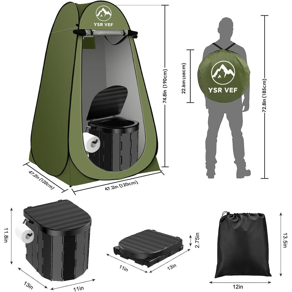 Portable Toilet Kit, Camping T - огляд і ціна Camping Tent