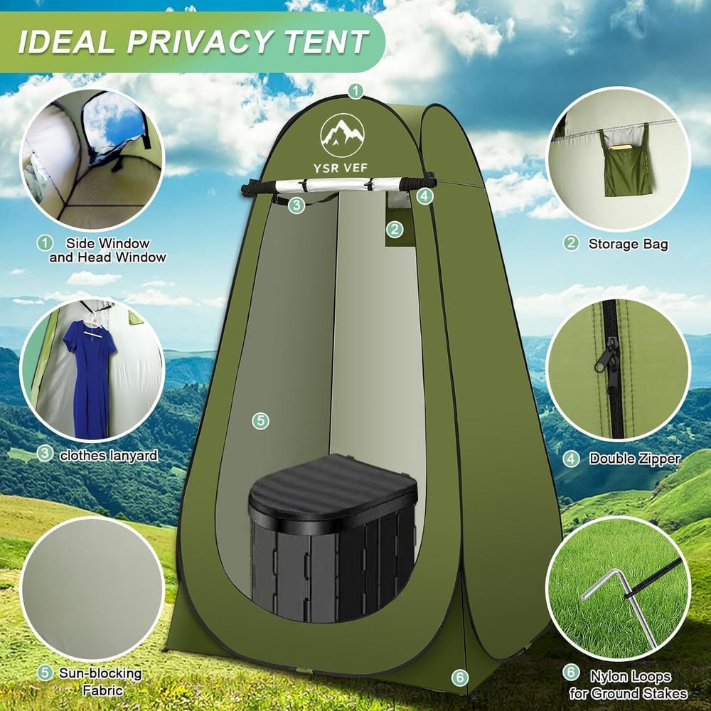 Portable Toilet Kit, Camping T - огляд і ціна Camping Tent
