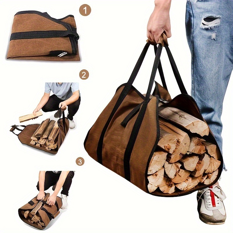 Fireplace Firewood Log Carrier - огляд і ціна Outdoor Camping Fireplace