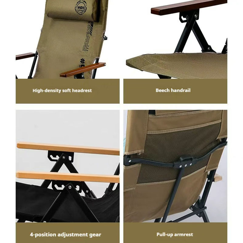 Folding High Back Beach Campin - огляд і ціна Outdoor Camping Recliner