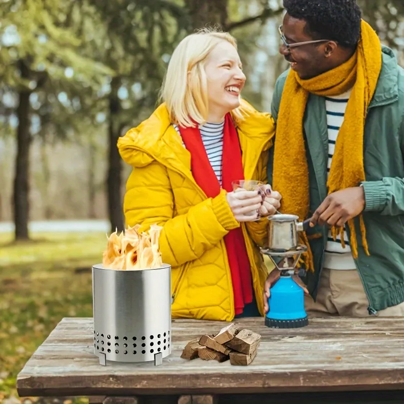 1Pcs Portable Camping Stove Ta - огляд і ціна Outdoor Camping Fireplace