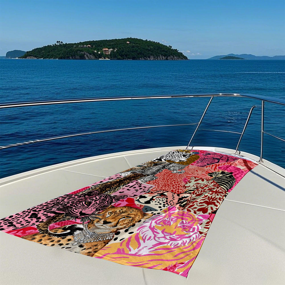 Pink Feline Collage Quick Dryi - огляд і ціна Camp Towel Microfiber