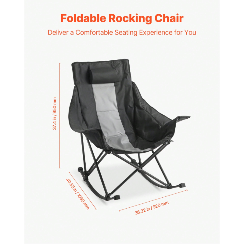 Rocking Camping Chair Portable - огляд і ціна Outdoor Camping Rocker