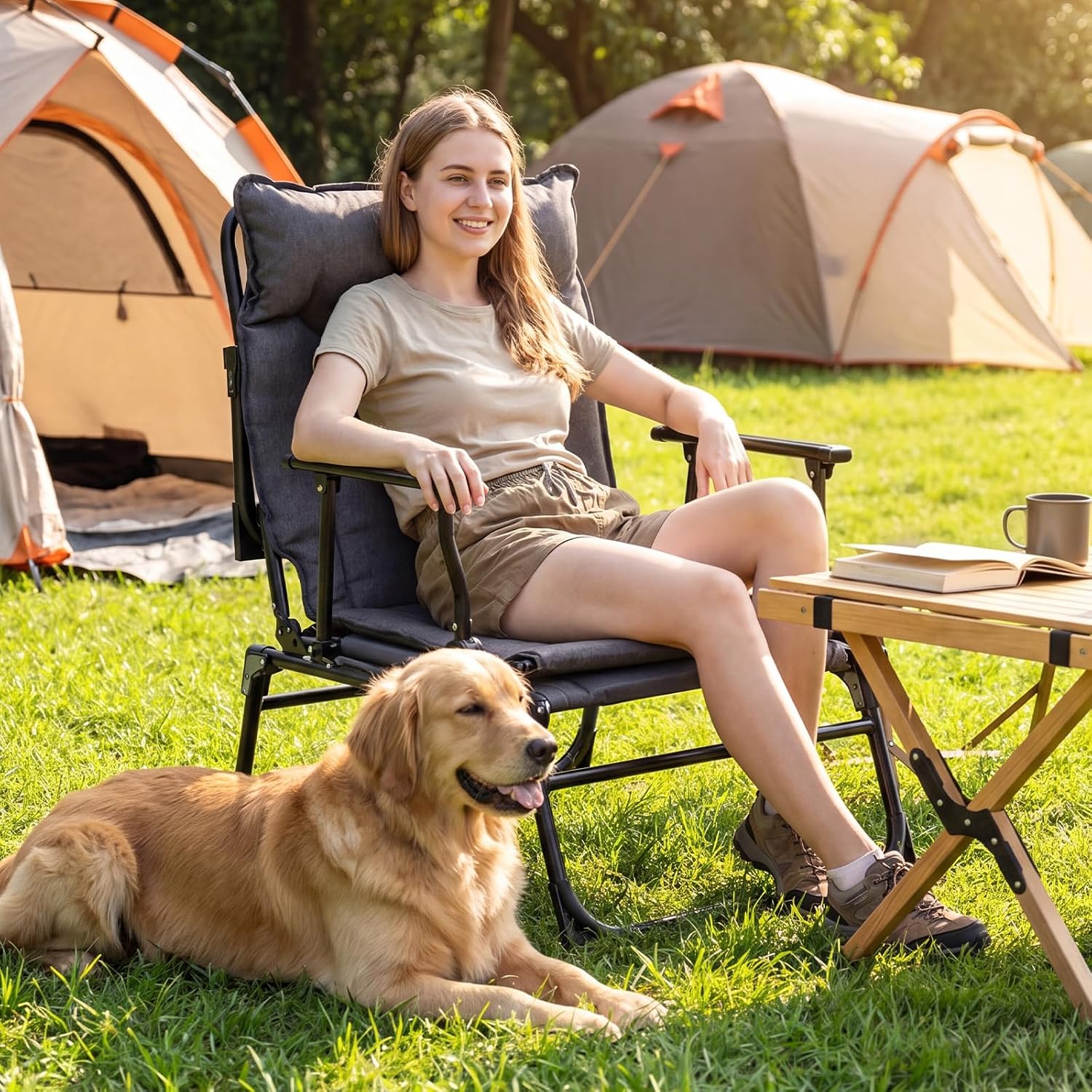 Folding Patio Lounge Chair Set - огляд і ціна Outdoor Camping Recliner