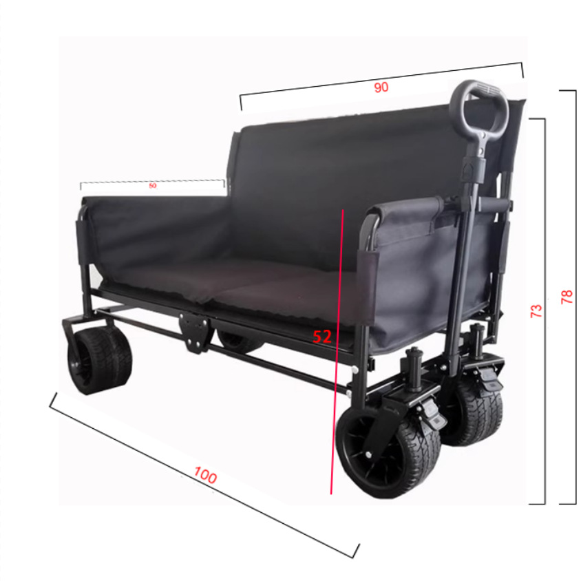 JXFT Multifunctional Four-Whee - огляд і ціна Outdoor Camping Recliner