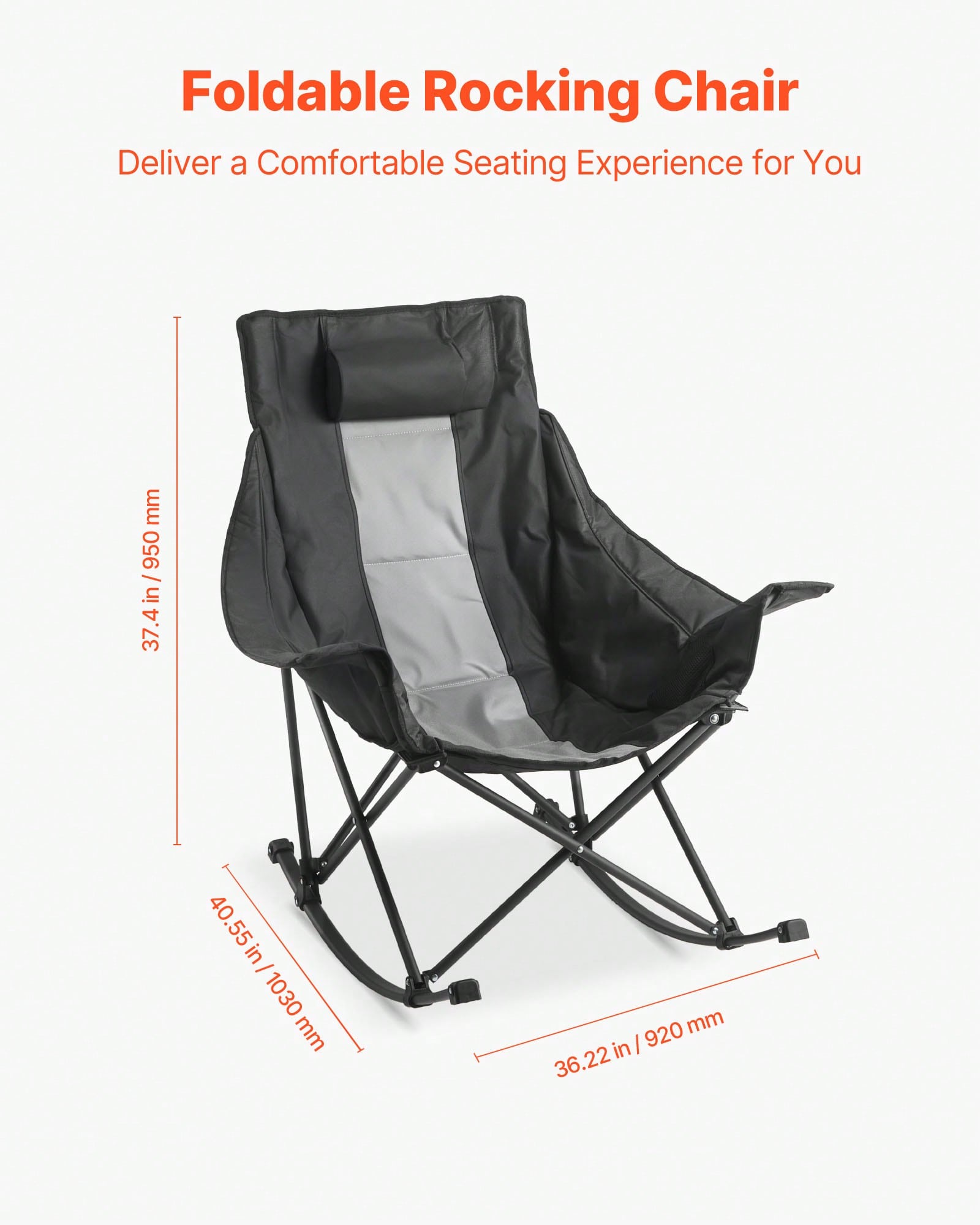 Rocking Camping Chair, Portabl - огляд і ціна Outdoor Camping Rocker