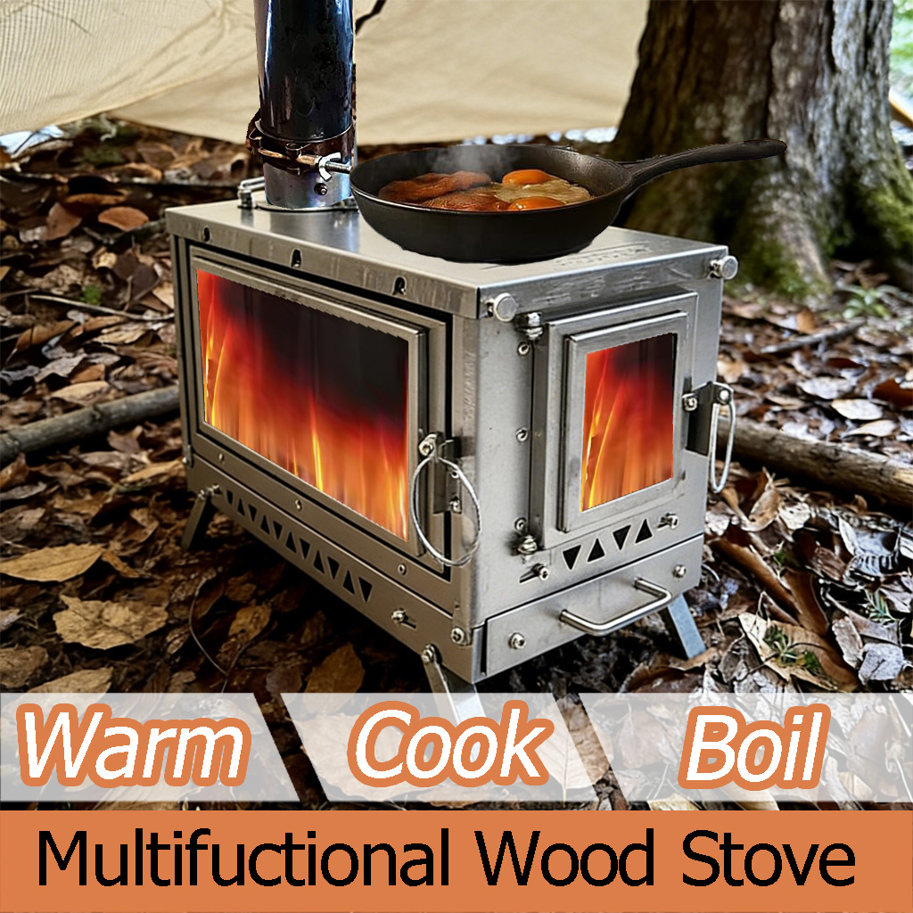DANCHEL T3 Titanium Tent Stove - огляд і ціна Outdoor Camping Fireplace