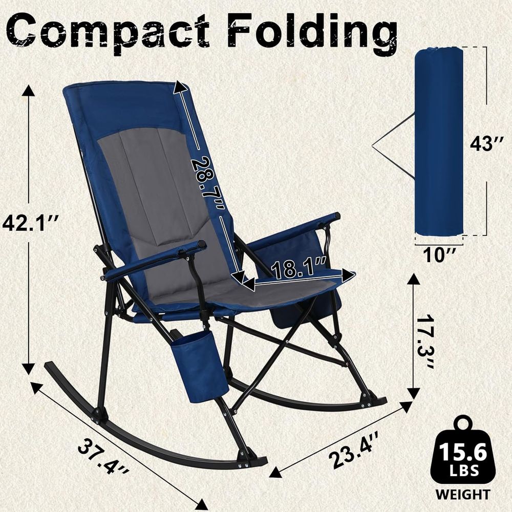 2 Pack High ack Portale Rockin - огляд і ціна Outdoor Camping Rocker