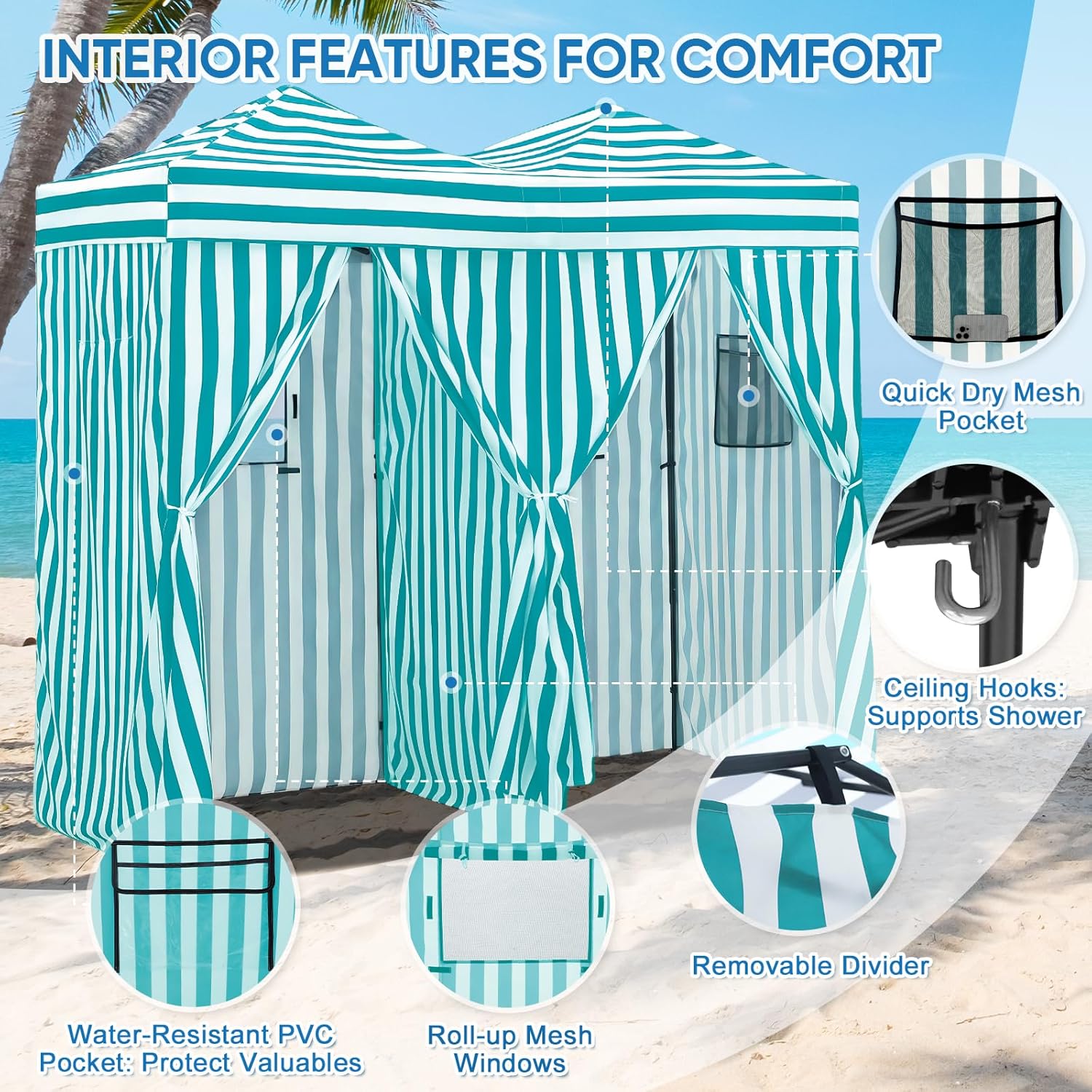 Outdoor Portable 2-Room Pop Ch - огляд і ціна Camping Tent