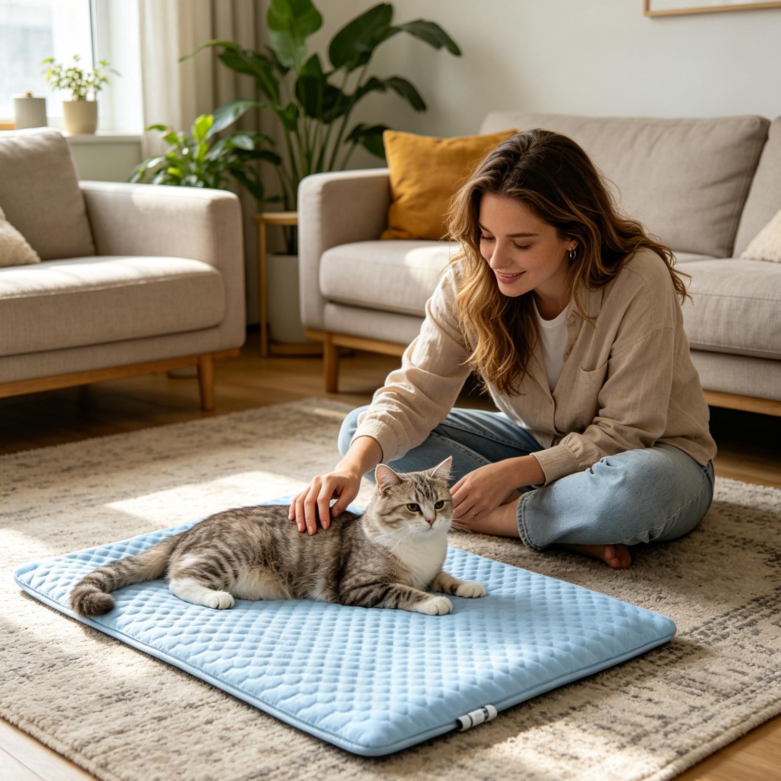 Washable Ice Silk Pet Cooling  - огляд і ціна Outdoor Camping Floor Mat