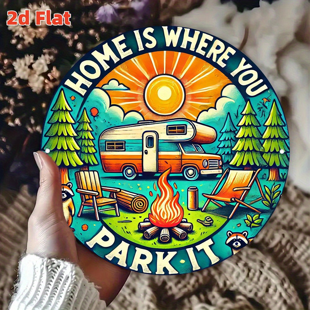 Retro camping wooden wall art  - огляд і ціна Outdoor Camping Quotes