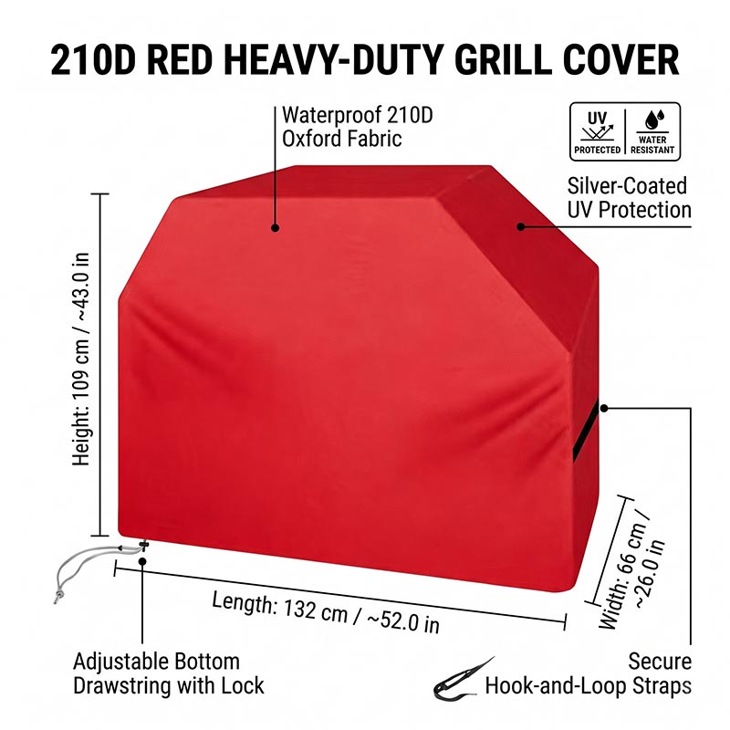 210D BBQ Cover Dustproof Water - огляд і ціна Outdoor Camping Grill