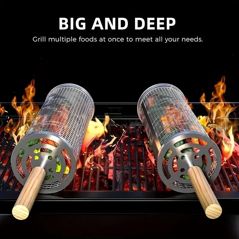 Stainless Steel BBQ Grill Bask - огляд і ціна Outdoor Camping Grill