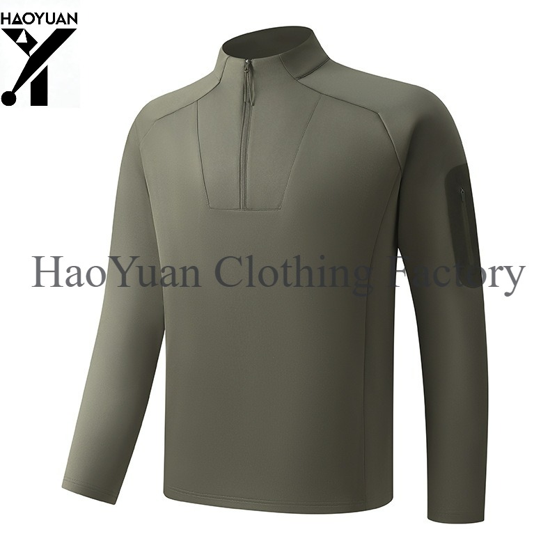 Men's Half Zip Long Sleeved Sh - огляд і ціна Outdoor Camping Winter