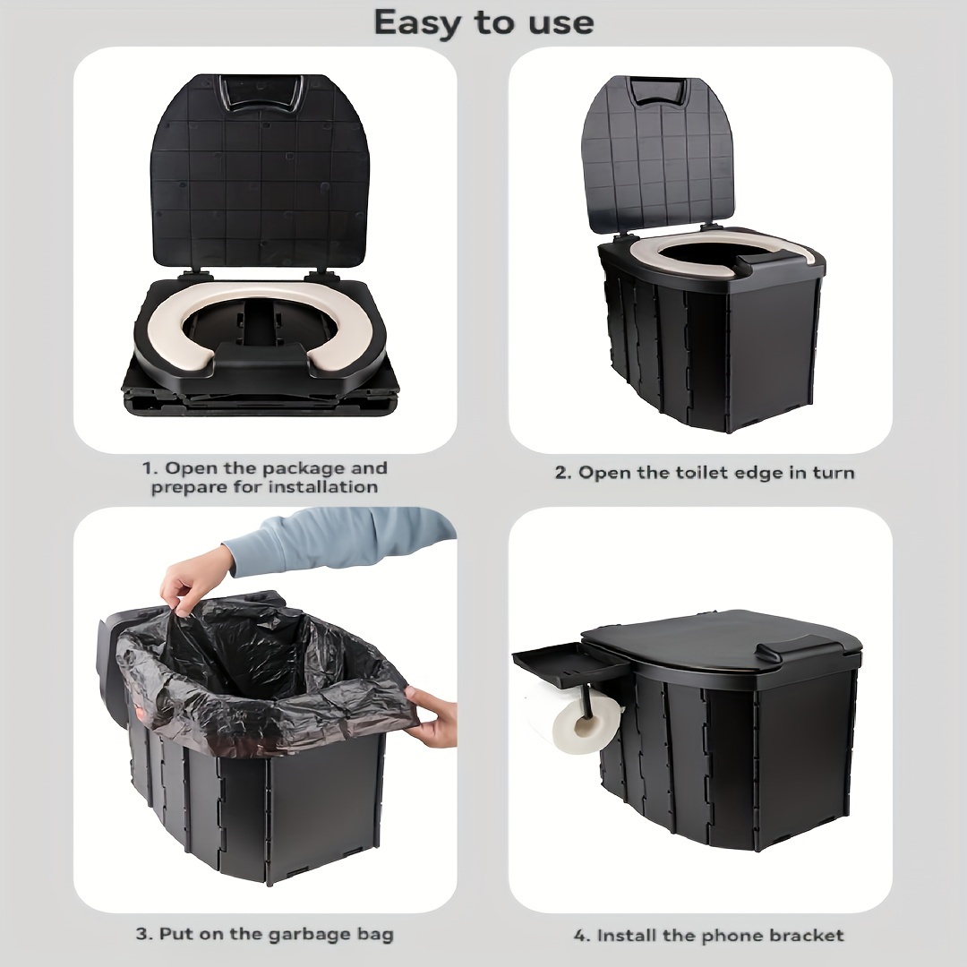 Portable Folding Toilet with P - огляд і ціна Outdoor Camping Floor Mat