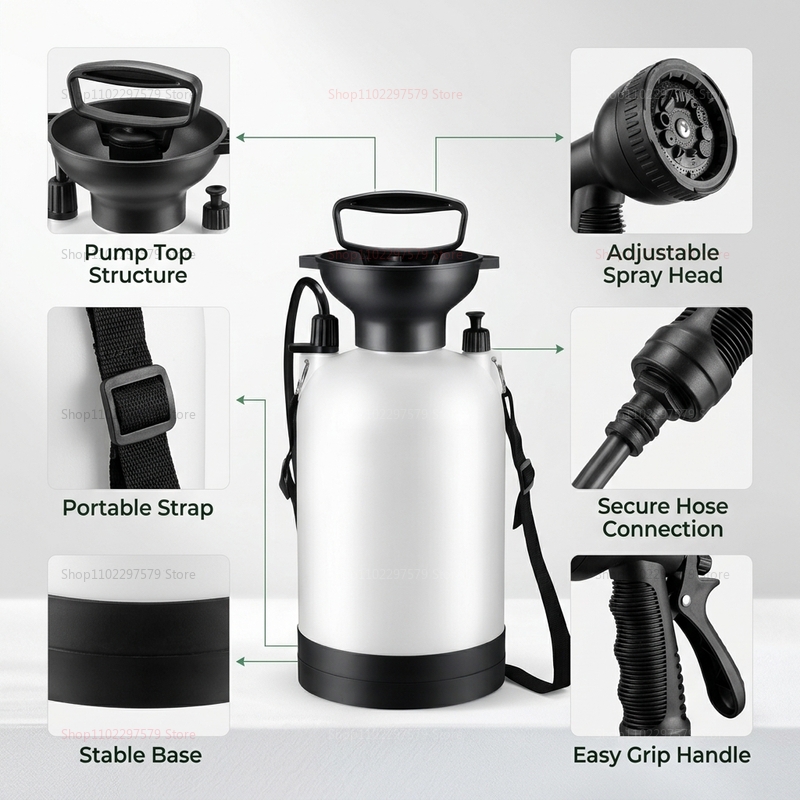 Portable Camping Shower 5L Man - огляд і ціна Outdoor Camping Showers