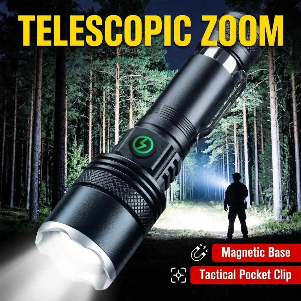 Rechargeable LED Flashlight Zo - огляд і ціна Outdoor Camping Hiking