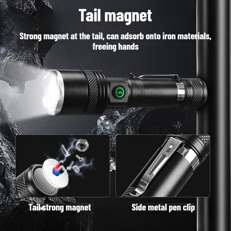 Rechargeable LED Flashlight Zo - огляд і ціна Outdoor Camping Hiking