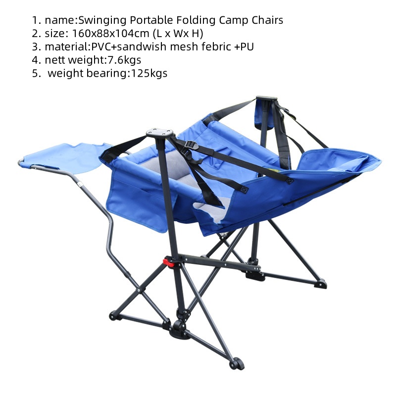 Swinging Portable Folding Camp - огляд і ціна Outdoor Camping Rocker