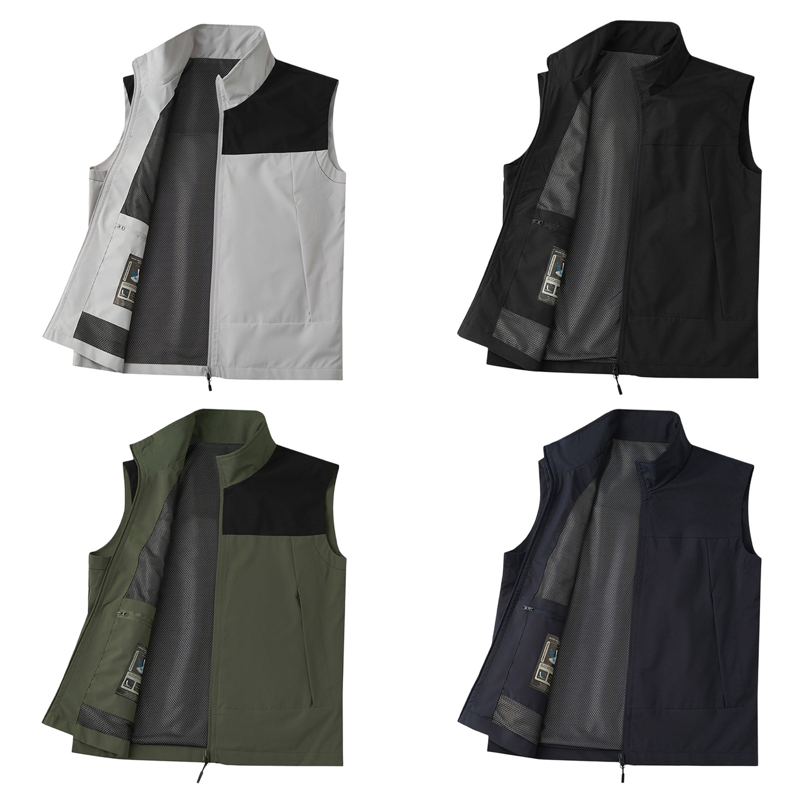 #M-5XL Men Golf Vest Stand Col - огляд і ціна Outdoor Camping Winter