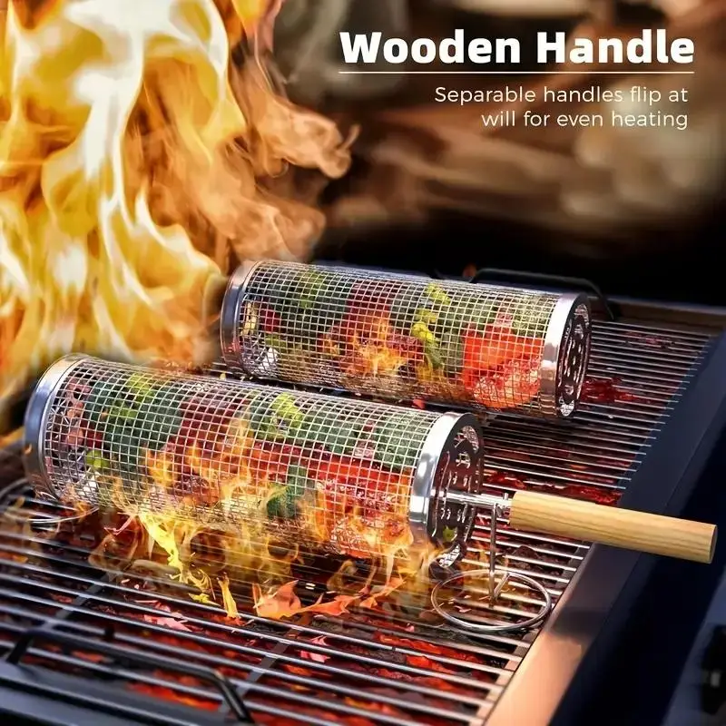 Stainless Steel BBQ Grill Bask - огляд і ціна Outdoor Camping Grill